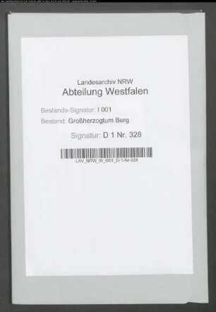 Domäneneinkünfte der Rentei Warendorf