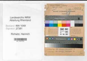 Entnazifizierung Heinrich Richartz , geb. 12.09.1916 (Ingenieur)