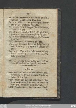 Libri ab inventa typographia usque ad an. 1500. & paulo serius impressi, maximam partem rariores.
