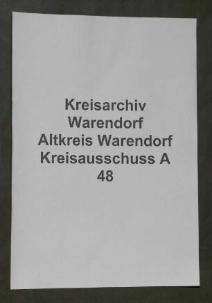 Verteilung von Staatsrenten an leistungsschwache Kreise und Gemeinden, Spez.
