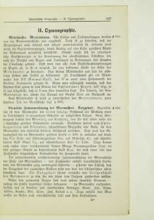 II. Ozeanographie