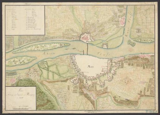 Plan der Festung und Gegend von Maynz