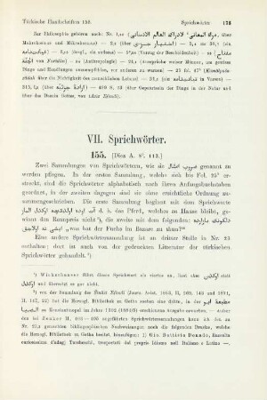 VII. Sprichwörter