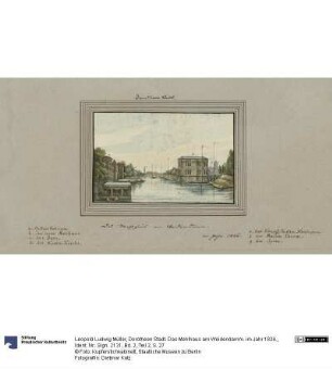 Dorotheen Stadt. Das Mehlhaus am Weidendamm. im Jahr 1826.