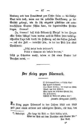 Der Krieg gegen Dänemark