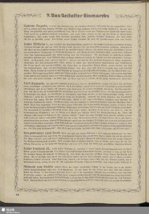 7. Das Zeitalter Bismarcks