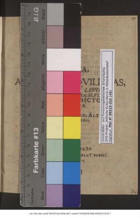Euthymia, Sive Animi Tranquillitas, In Florentissima Leucorea D. VII. Iunii A.D. MDCXLVI. Orationi Valedictoriae Supposita