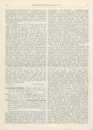 267-272 [Rezension] Thimme, Wilhelm, Augustins geistige Entwickelung in den ersten Jahren nach seiner „Bekehrung“, 386-391