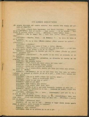 Cuadro segundo