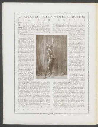 La música en Francia y en el extranjero - Ida Rubinstein