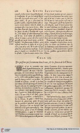 Chap. IX: Des poissons qui se trouvent dans la mer, & les fleuves de la Chine