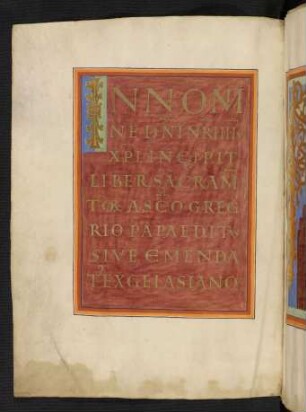 Schriftzierseite: Incipit-Seite