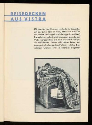 Reisedecken aus Vistra