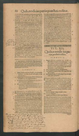 Tit. XII. Quibus modis ius patriae potestatis tollitur.
