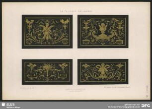 Felder mit eingelegter Arbeit (Stil Louis XIV)