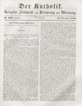 693-699 Die barmherzigen Schwestern vertheidigt gegen ihre Ankläger und Verächter : Schluß