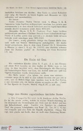 VI Einige Meister zugeschriebene kirchliche Bauten