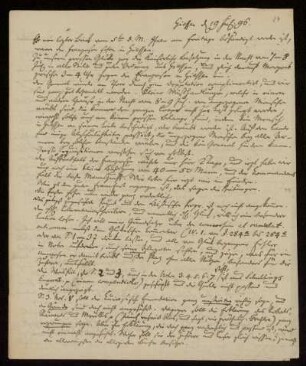 27: Brief von Johann Christoph Koch an Gustav Hugo, Gießen, 19.7.1796