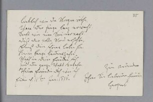 Hargens. – Eutin, 11.01.1815