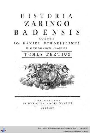 3: Historia Zaringo-Badensis
