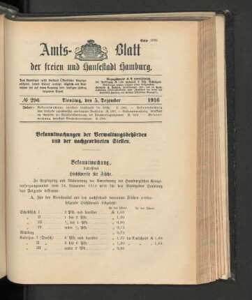 No. 296, 5. Dezember 1916