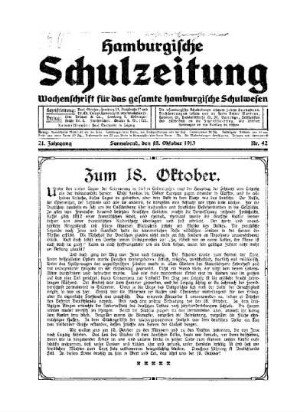 Zum 18. Oktober