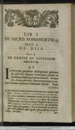 Lib. I. De Sacris Romanorum