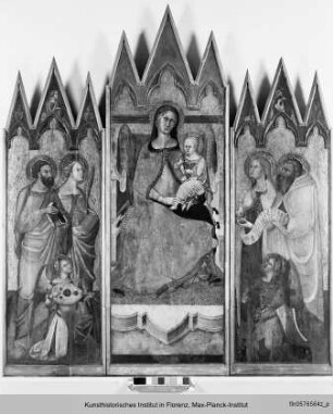 Maria mit Kind und Heiligen