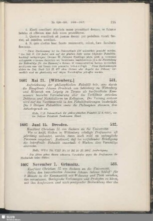 532. 1607, Juni 15. Dresden