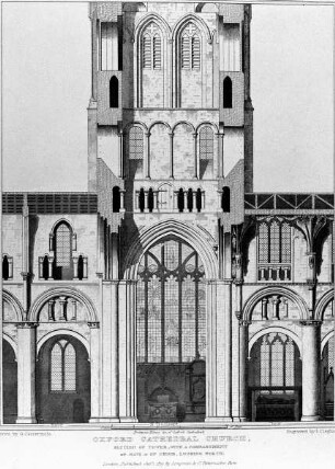 Oxford Cathedral Church, Section of Tower