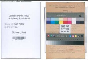 Entnazifizierung Kurt Schoen , geb. 20.01.1891 (Rektor)