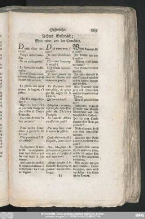 Achtes Gespräch; Man redet von der Comödie.