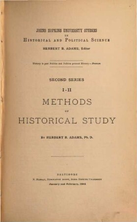 Methods of historical study