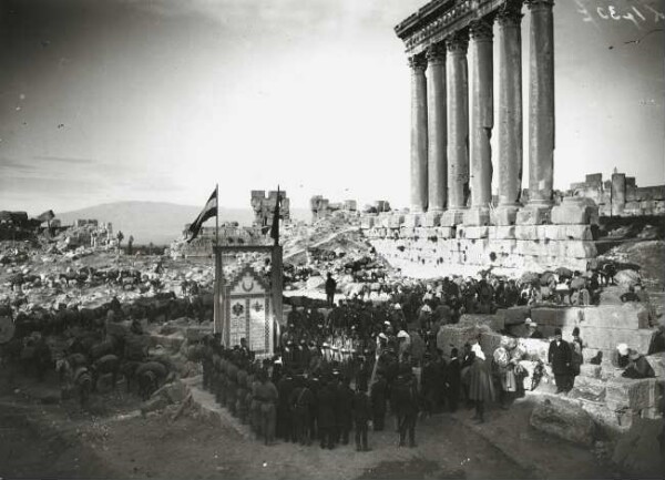 Dedication of the memorial plaques by Sultan Abd ul-Hamid II and Wilhelm II.