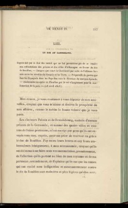 LIII. Le Roi au Landgrave (28 avril 1605)