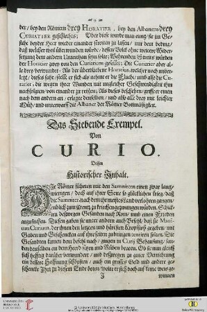 Das Siebende Exempel. Von Curio