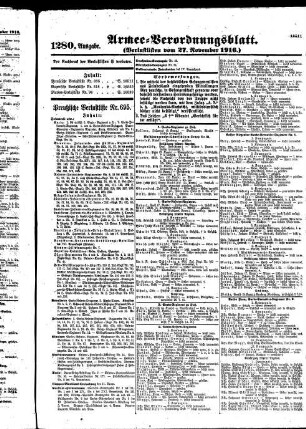 1280. Ausgabe. Montag, 27. November 1916