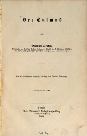 Der Talmud