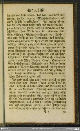 [Zu was End, und wie man sie in Praxi gebrauchen müsse]