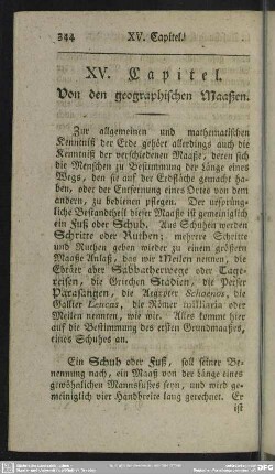 XV. Capitel. Von den geographischen Maaßen