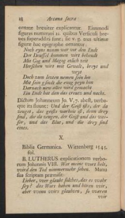 X. Biblia Germanica. Wittenberg 1545. fol. ...