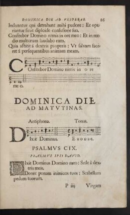Dominica Die Ad Matutinas.
