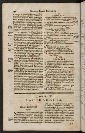 186-197, XV. Bacchanalia