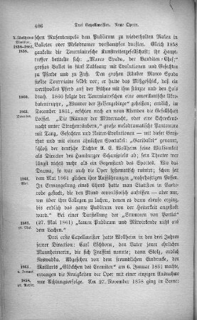 Drei Capellmeister. Neue Opern.