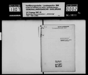 Tannhauser, Emil Israel Kaufmann in Stuttgart Käufer: Franz Frank, Hausmeister außer Dienst in Pforzheim Lagerbuch-Nr. 3264/1 Pforzheim