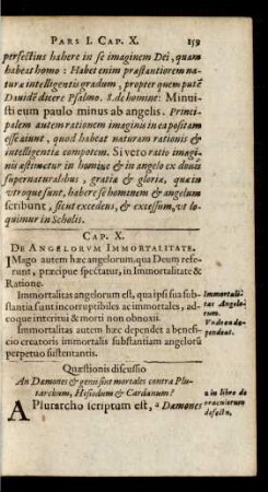 Cap. X. De Angelorum Immortalitate