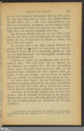 Fünfzehnte Betrachtung. Ueber die Rastmahle beim Jagen