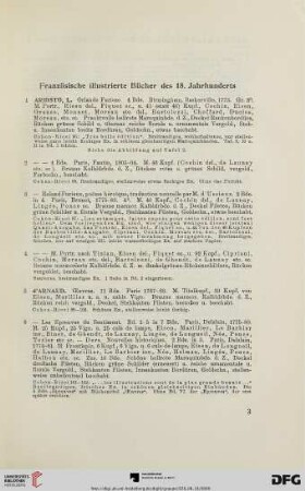 Französische illustrierte Bücher des 18. Jahrhunderts (Nr. 1-229)