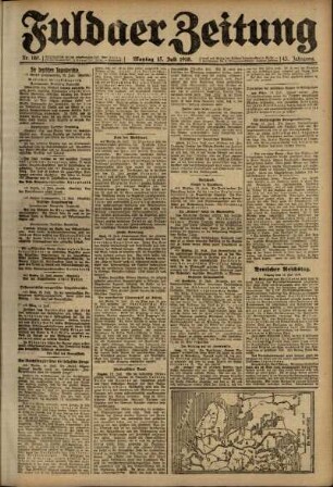 Ausgabe vom Montag, den 15. Juli 1918.