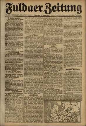 Ausgabe vom Montag, den 15. Juli 1918.